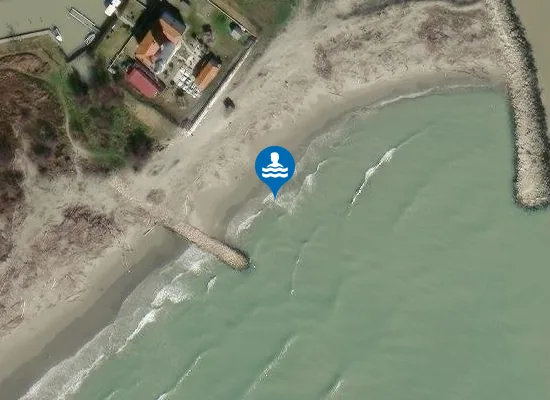 Satellite image of SCANNO - PUNTO A 100M OVEST DIGA DESTRA PO DI GORO