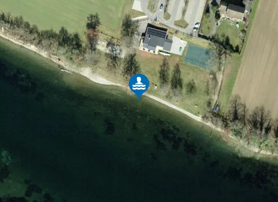 Satellite image of BUESINGEN STRANDBAD