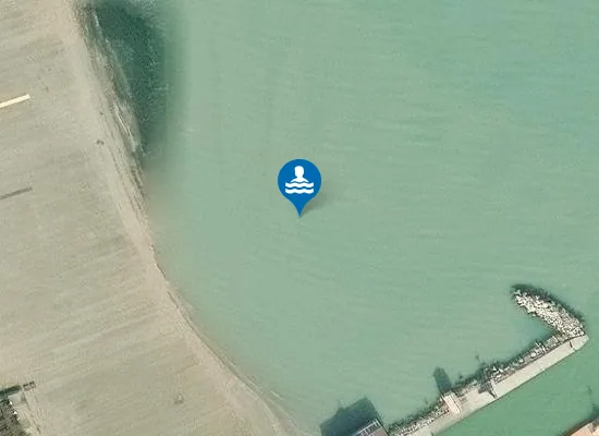 Satellite image of MILANO MARITTIMA - 100 M N PORTO CANALE DI CERVIA