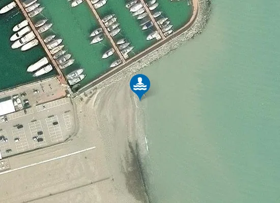 Satellite image of 50 M S PORTO MARINA DI CERVIA
