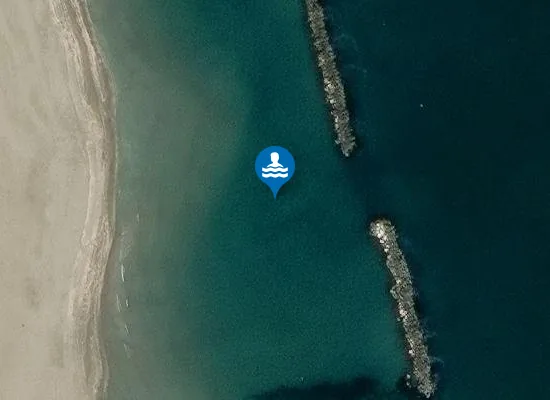 Satellite image of LIDO DI SAVIO - 100 M N FOCE SCOLO CUPA