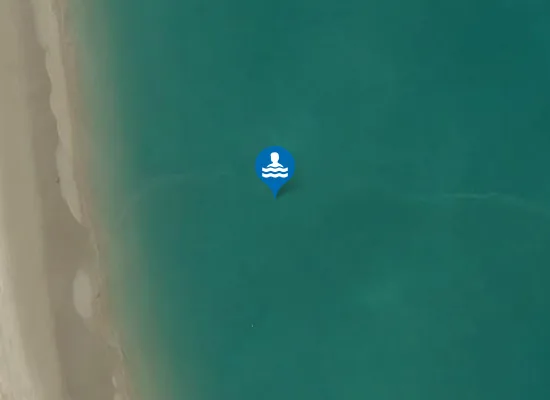 Satellite image of LIDO ADRIANO - 500 M N FOCE FIUMI UNITI