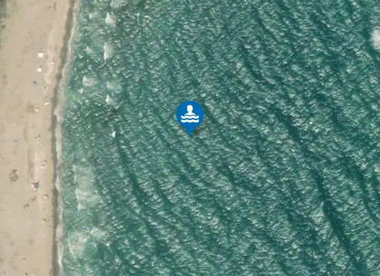 Satellite image of 1,4 KM S FOCE FIUMI UNITI