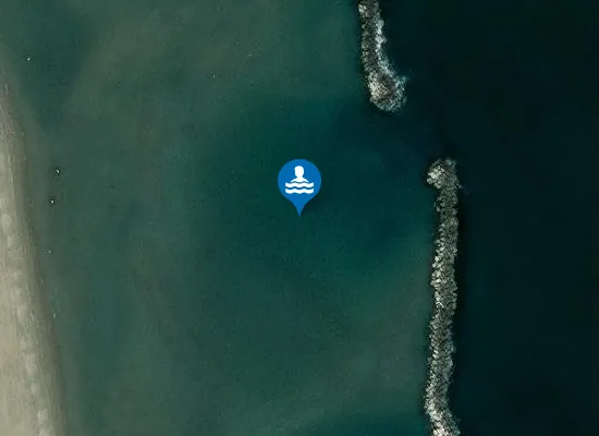 Satellite image of LIDO DI SAVIO - 150 M S FOCE FIUME SAVIO