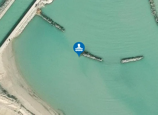 Satellite image of BELLARIA - FOCE USO 100 MT S