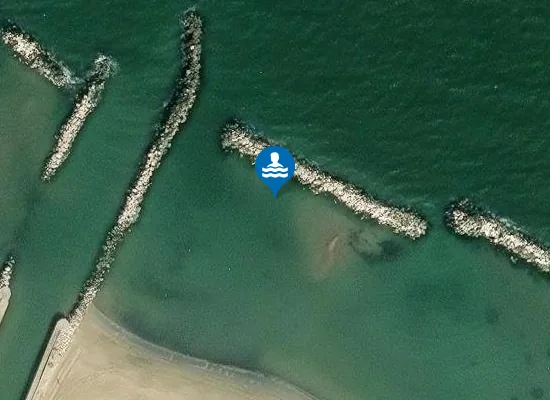 Satellite image of CATTOLICA - TORRENTE VENTENA 50 MT S