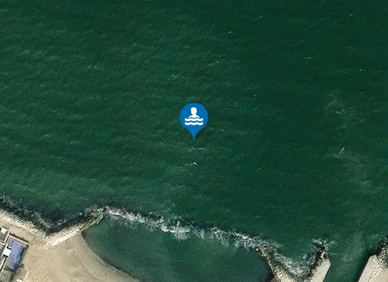 Satellite image of PORTOVERDE - PORTO CANALE 100 MT N