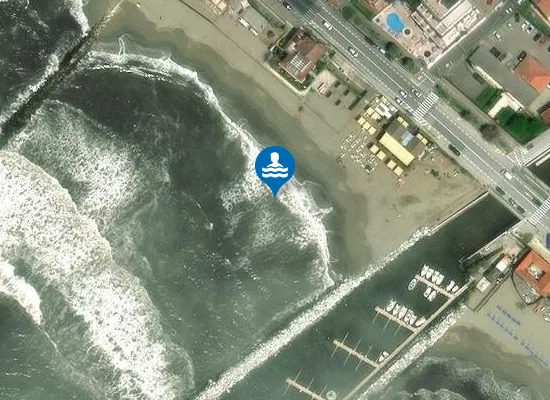 Satellite image of DESTRA BRUGIANO