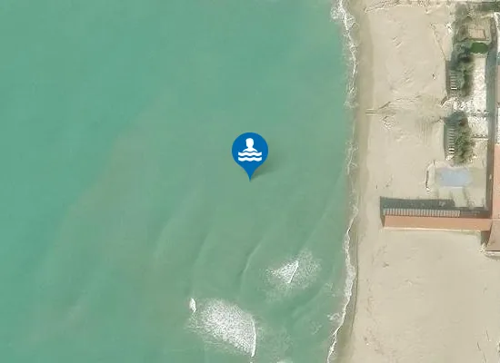 Satellite image of TIRRENIA - PIAZZALE BELVEDERE