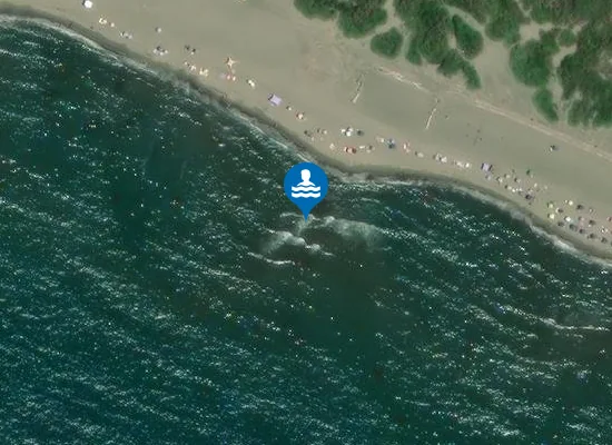 Satellite image of CAPALBIO - LITORALE EST