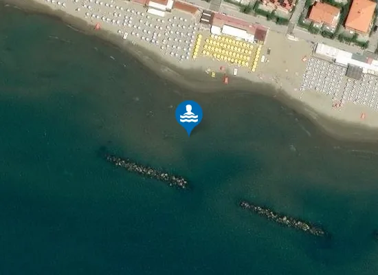 Satellite image of LATO SUD FOCE FIUME BRUNA