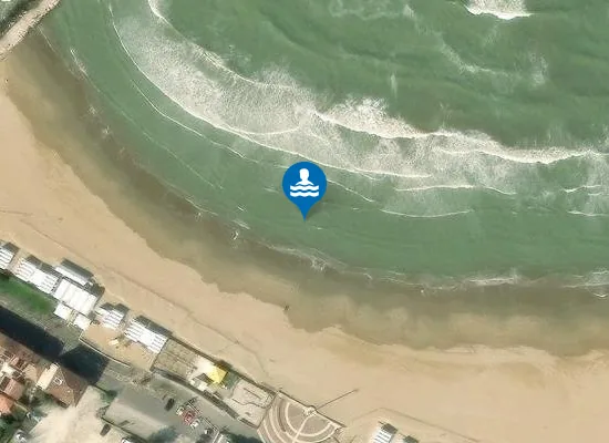 Satellite image of SPIAGGIA LIDO 100 M SUD MOLO ARZILLA