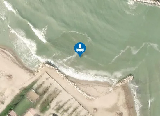 Satellite image of LIMITE SUD FOCE FIUME METAURO