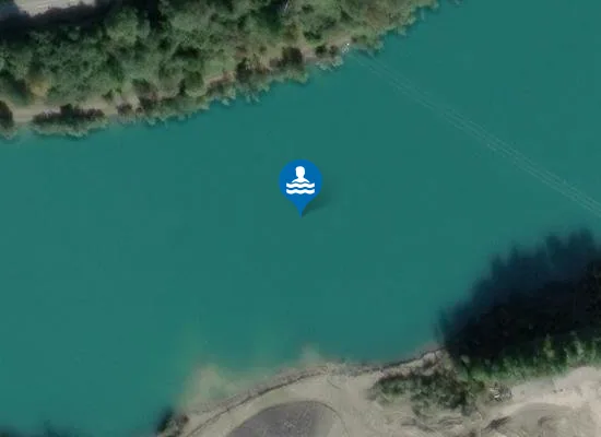 Satellite image of WANGEN BAGGERSEE GRENIS