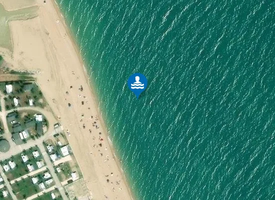 Satellite image of 100 M SUD FOCE FIUME MUSONE