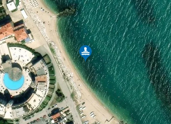 Satellite image of 100 M NORD SCARICO FIUMARELLA