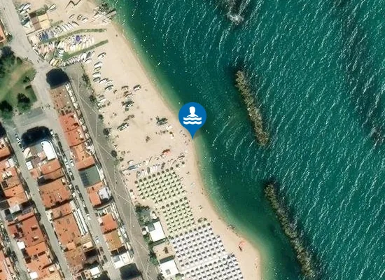 Satellite image of 100 M SUD SCARICO FIUMARELLA