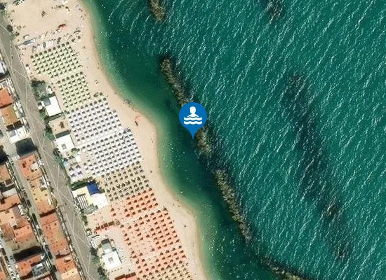 Satellite image of 200 M SUD SCARICO 'FIUMARELLA'