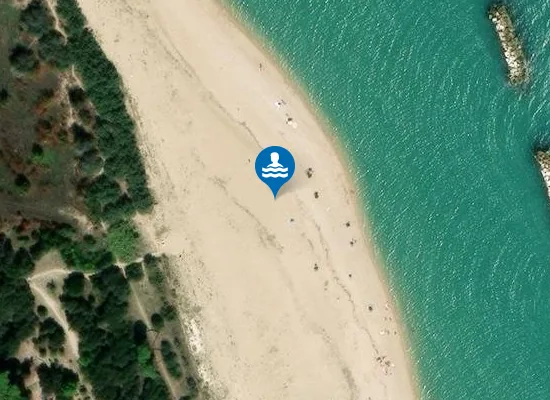 Satellite image of 300 M SUD FOCE FIUME POTENZA