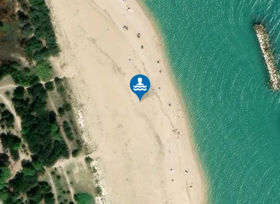 Satellite image of 350 M SUD FOCE FIUME POTENZA