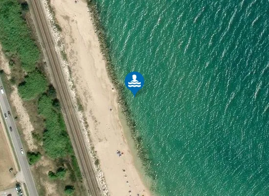 Satellite image of 200 M SUD SCARICO DEPURATORE COMUNALE