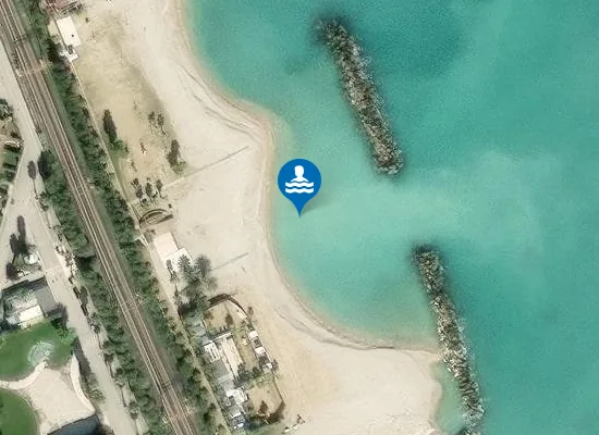 Satellite image of 300 M NORD FOCE FIUME ASO