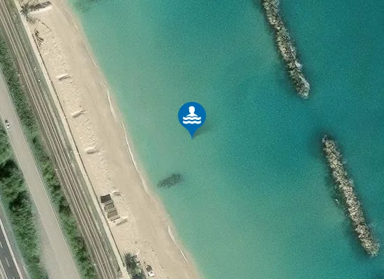 Satellite image of 850 M SUD FOSSO SAN BIAGIO