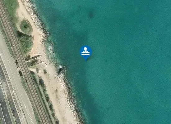 Satellite image of 100 M SUD FOSSO SAN BIAGIO