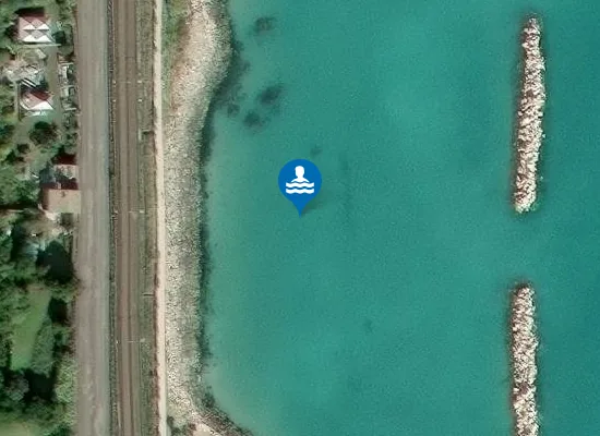 Satellite image of 200 M SUD SCARICO CENTRALE ENEL