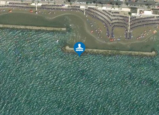 Satellite image of 350 MT SX MOLO EST. ANZIO