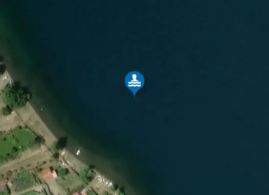 Satellite image of 250 MT DX FOCE FOSSO GROTTA RENARA