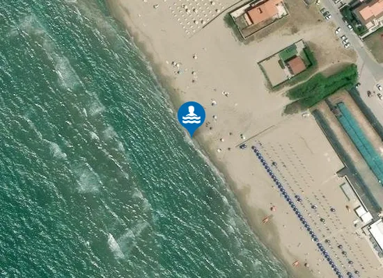 Satellite image of 250 MT DX FOCE FOSSO CAFFARELLA