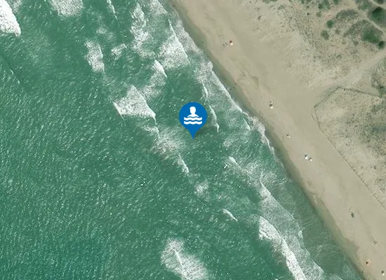 Satellite image of 250 MT DX FOCE FOSSO DELLE CADUTE