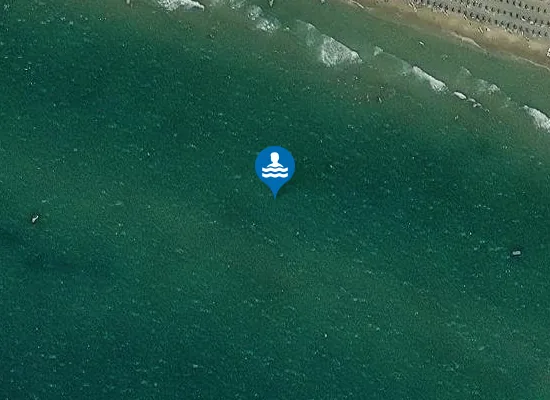 Satellite image of 250 MT SX FOCE FOSSO S.ANASTASIA