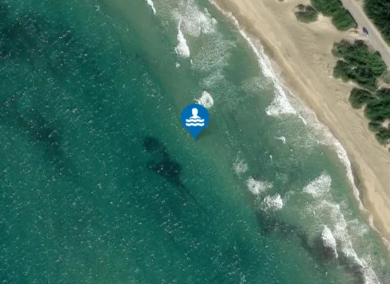 Satellite image of 200 MT DX FOCE LAGO CAPROLACE