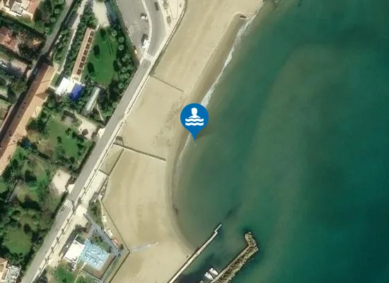 Satellite image of SPIAGGETTA LIBERA SOTTO TORRE VITTORIA
