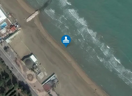 Satellite image of ZONA ANTIS.TE ROTONDA V.LE RIVIERA NORD