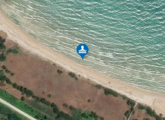 Satellite image of 100 MT A SUD FOCE F. OSENTO