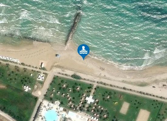 Satellite image of 200 MT A NORD FOCE F. SINELLO