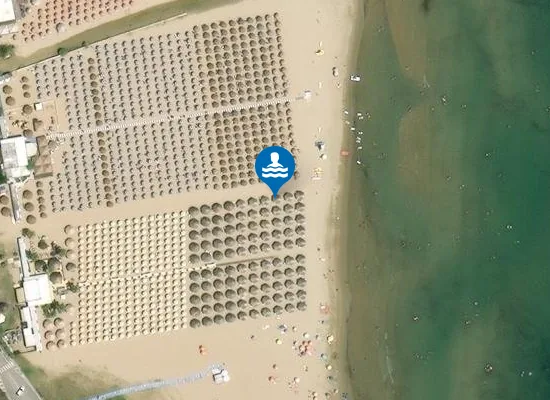 Satellite image of 100 MT A SUD FOCE T. SARACENI