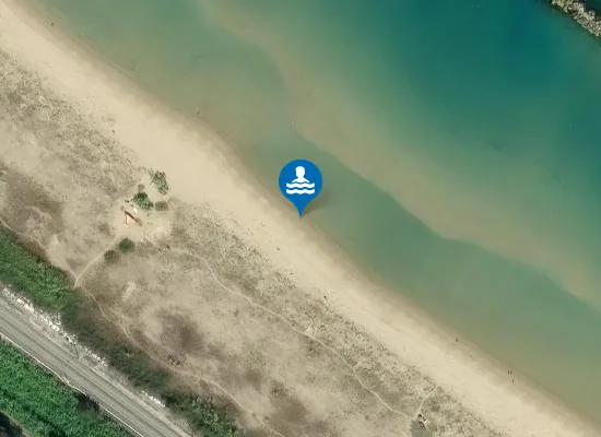 Satellite image of 400 MT A NORD FOCE F. ARIELLI