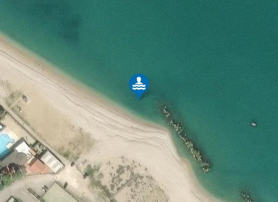 Satellite image of 300 MT A SUD FOCE F. SANGRO