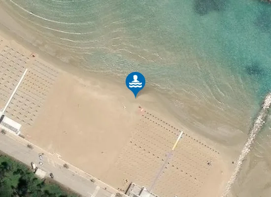 Satellite image of 100 MT A NORD FOCE F. OSENTO