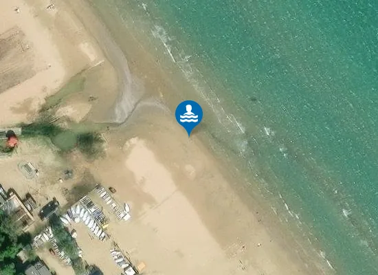 Satellite image of ZONA ANTISTANTE FOCE FOSSO MARINO