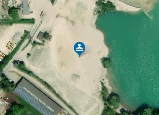 Satellite image of LEGELSHURST BAGGERSEE