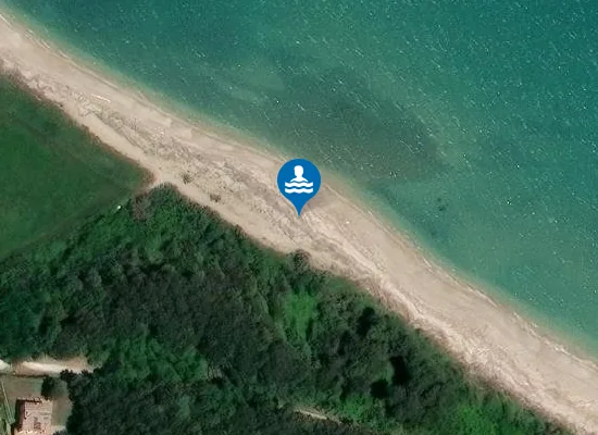 Satellite image of 300 MT A SUD FOCE F. SINELLO