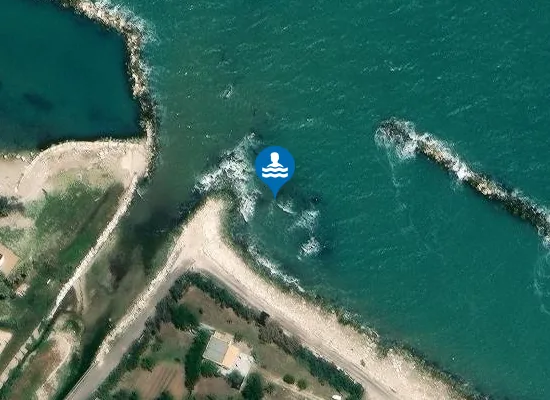 Satellite image of 400 M NORD FOCE BIFERNO