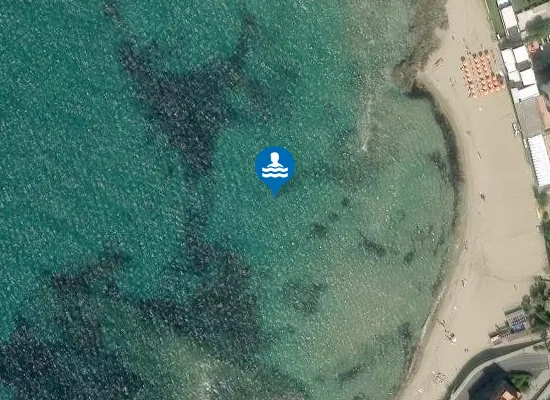 Satellite image of SPIAGGIA ACCIAROLI (NORD PORTO)