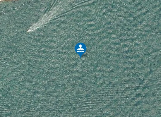 Satellite image of CHIANCA LISCIA 900 MT A DX P. 176