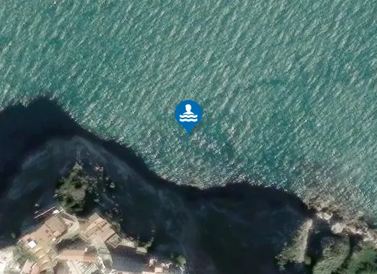 Satellite image of SC. FOGNA ABITATO - PESCHICI 300 MT SN